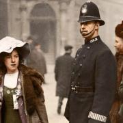 An archive photo from the suffragette movement, the focus for the Moonstone Theatre Company's play