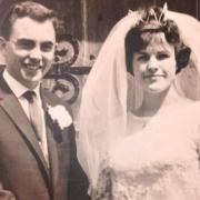 Alexander and Merle Lewis on their wedding day in 1964