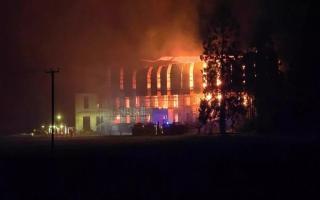 The fire at Poltimore House, Broadclyst