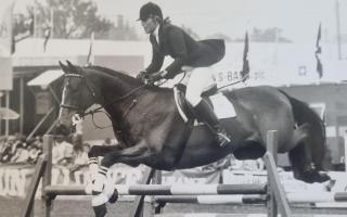 Sandra Reeves in her champion showjumping days